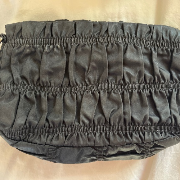 Prada Tessuto Gaufre Mini Bag - ruched- vintage and rare - Picture 3 of 8